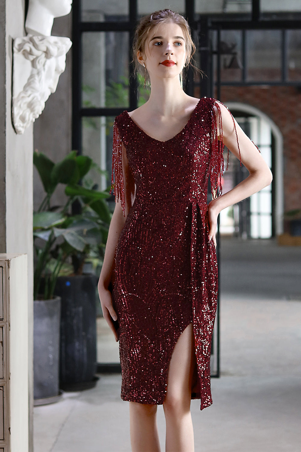 sparkly cocktail dress